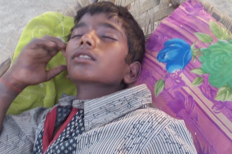 father beaten his son in lucknow