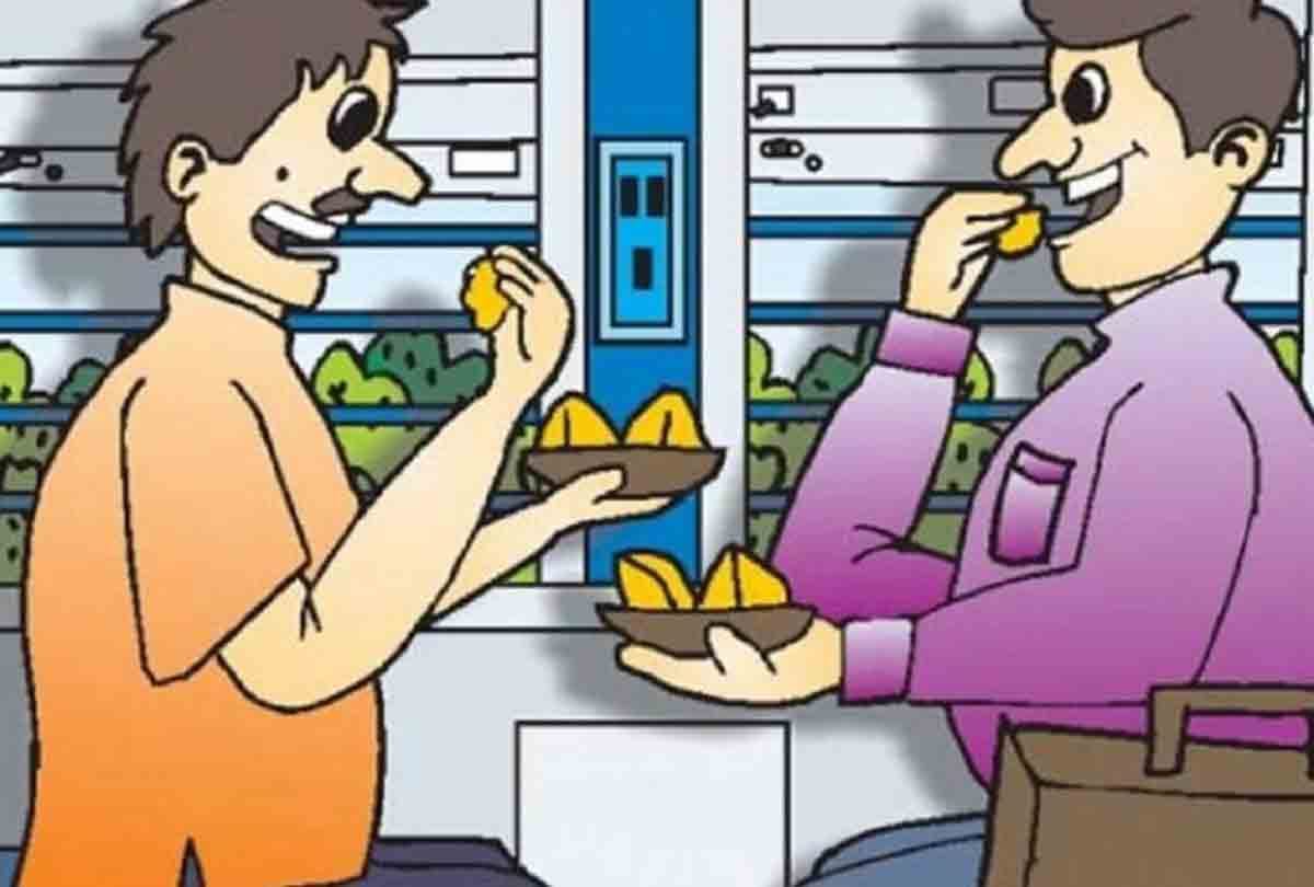 young man robbed by feeding laddus