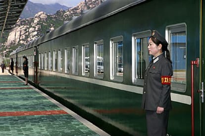 know why kim jong un travel by his green colour train