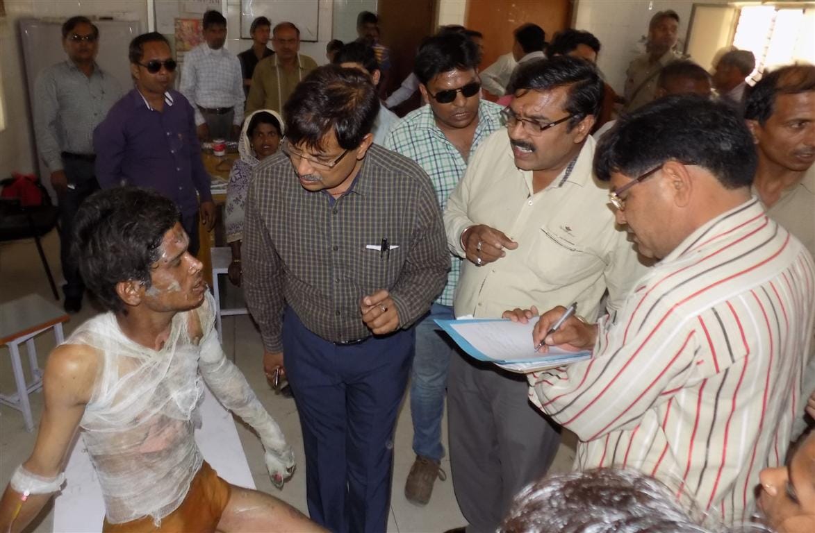 Trying to burn lover couple in Hathras