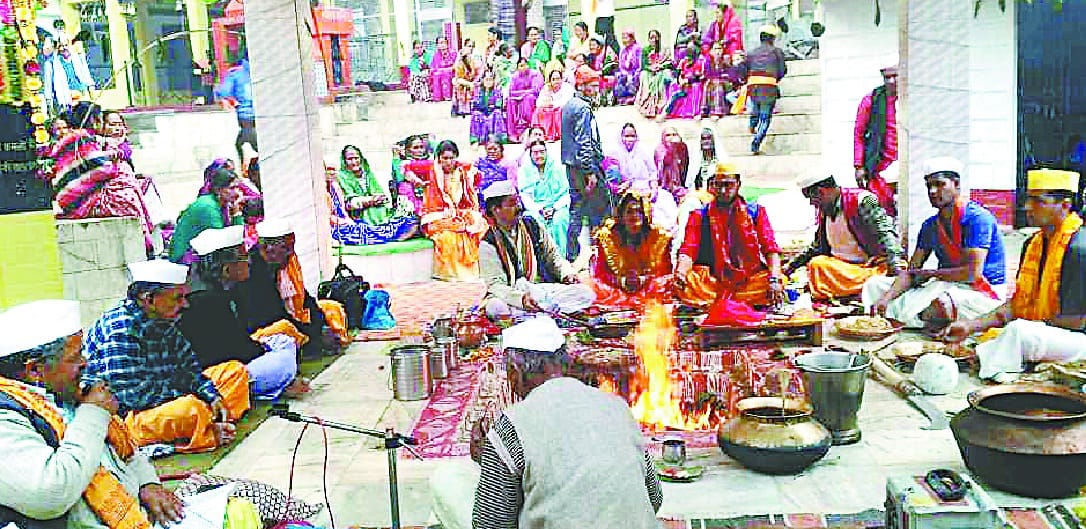 Mahapuja in the court of Hot Kalika