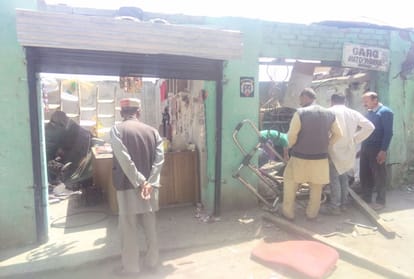 two shops and house demolished due to blast in compressor