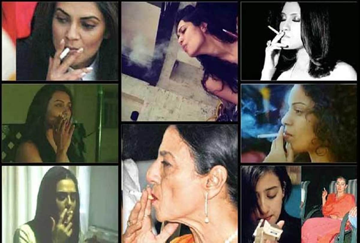 Actress who caught smoking in public places many times