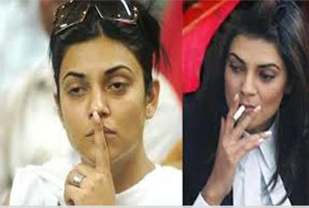 Actress who caught smoking in public places many times