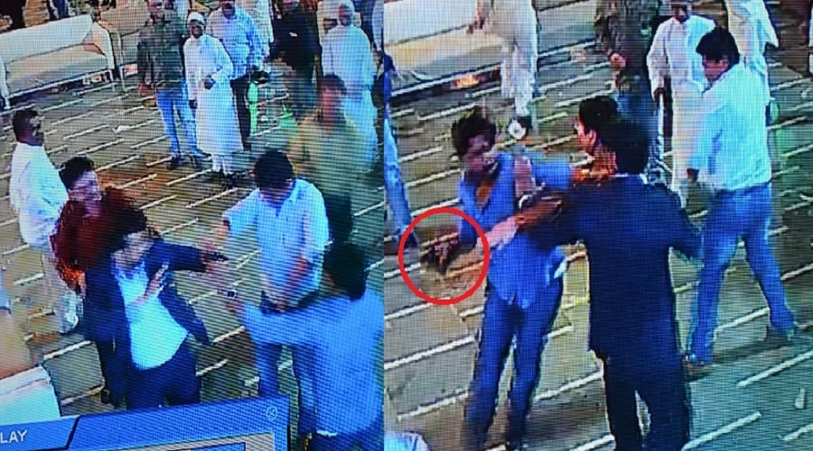 BSP activists firing at Meerut hotel, police arrived at the spot