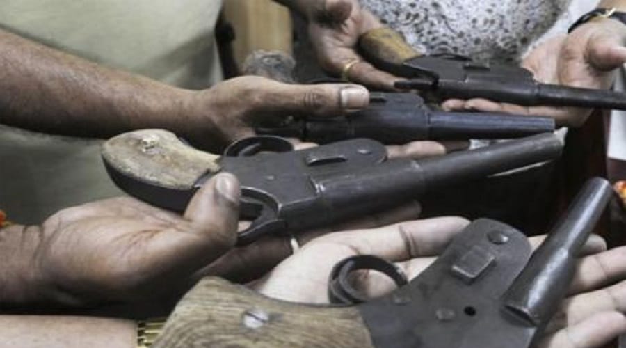 up: Illegal arms factory busted, sent the accused to jail
