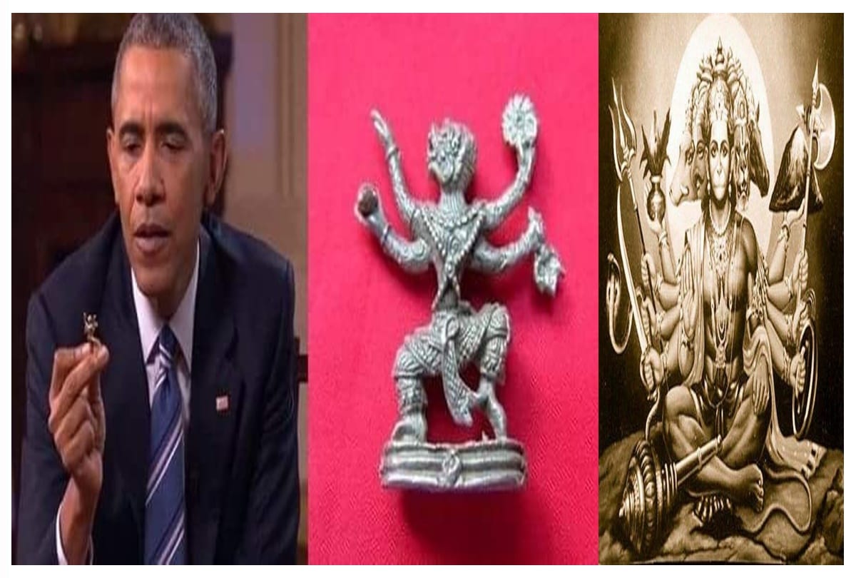 Barak Obama always carries a hanuman statue with him