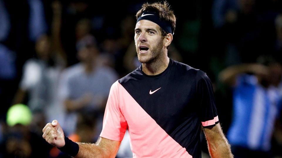 del potro beats Milos Raonic in miami open