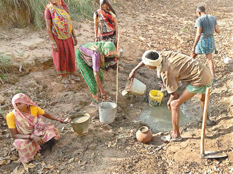 Thirsty quenching in the village of commissioner