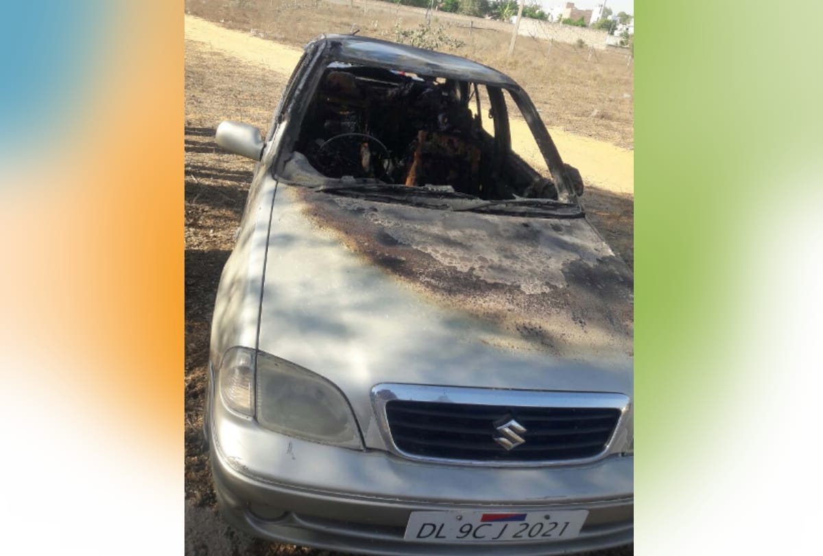 one man burnt and was dead when a car caught fire
