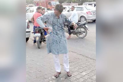 a man wanted to meet cm yogi adityanath, when this didnt happen so he tried to commit suicide