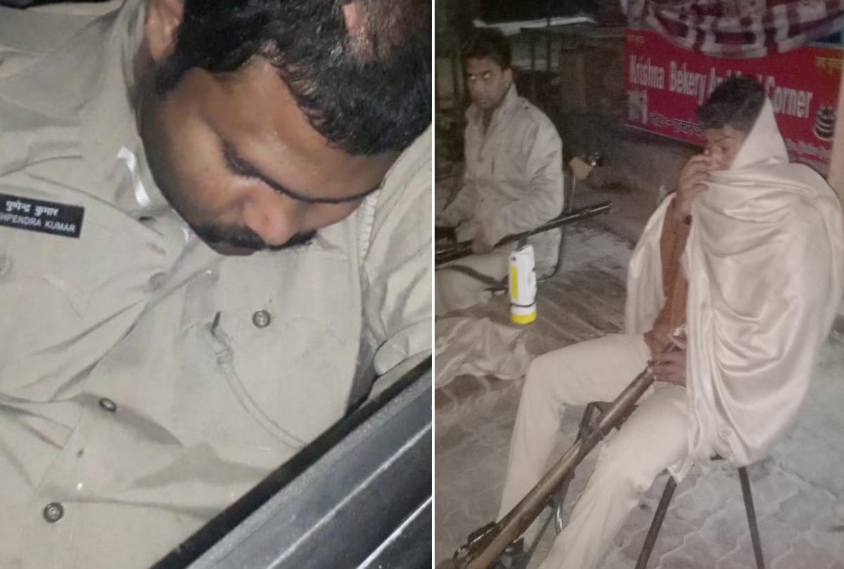 carelessness of lucknow police captured in camera
