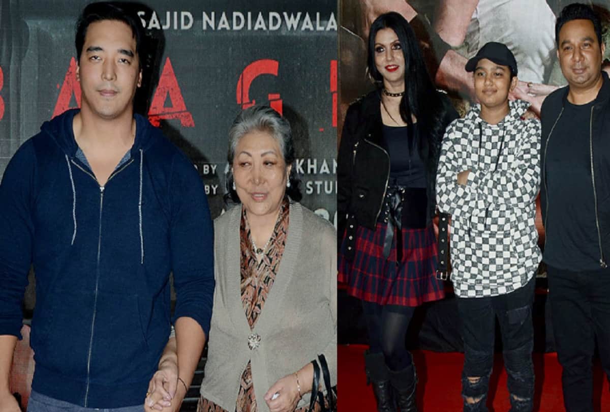 Tiger Shroff Jackie Shroff along with Akshay Kumar spotted Baaghi 2 screening in Mumbai 