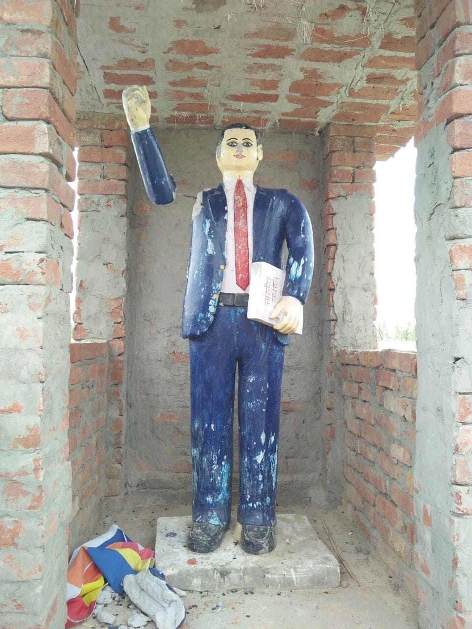 The chaotic elements of Baba Saheb's broken image