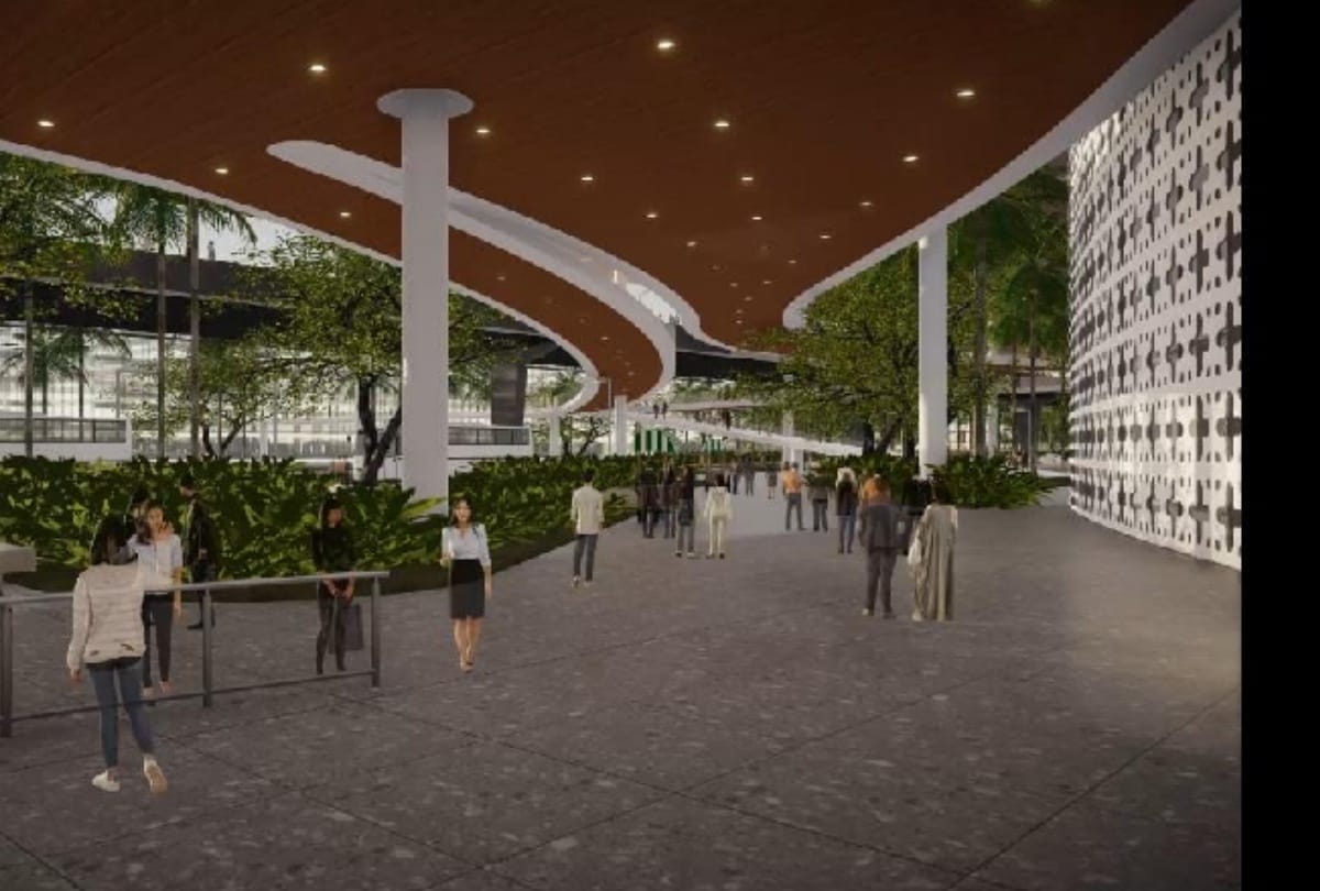 hotel and shopping complex will be available at amausi airport