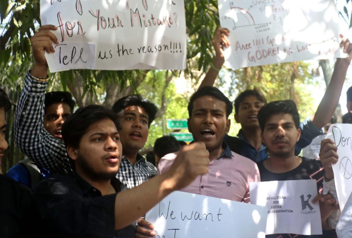 cbse paper leak: students protest continues third day all updates and developments of the day