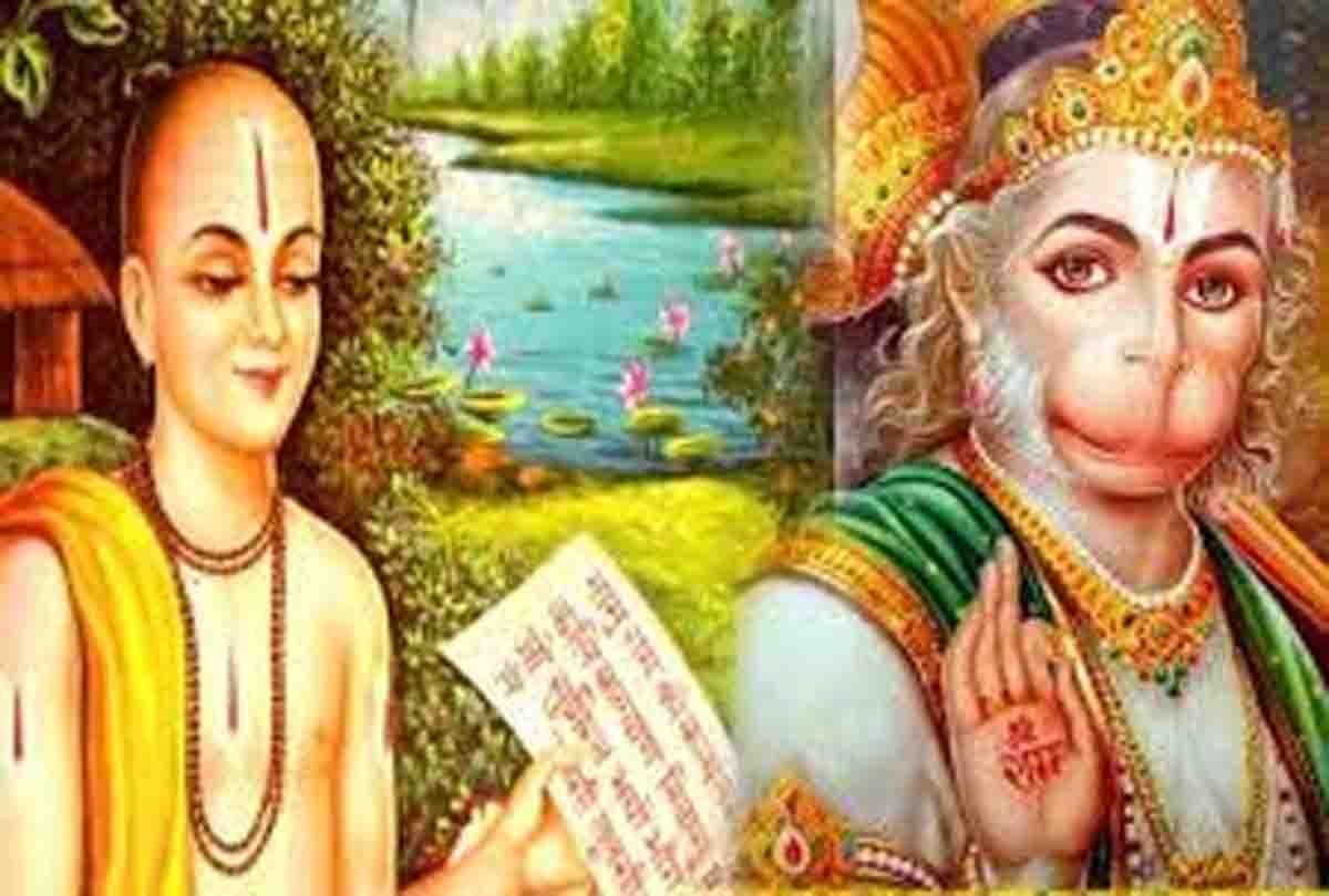 Tulsidas had installed here the statue of Hanuman