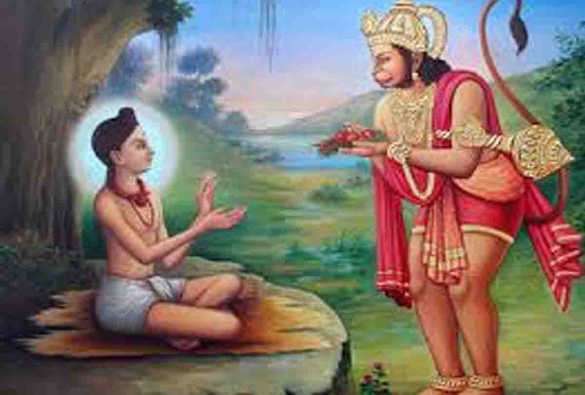 Tulsidas had installed here the statue of Hanuman