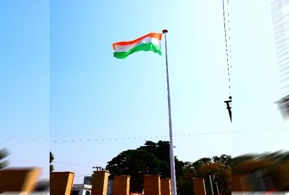 155 feet tallest tricolor hoisted in haldwani