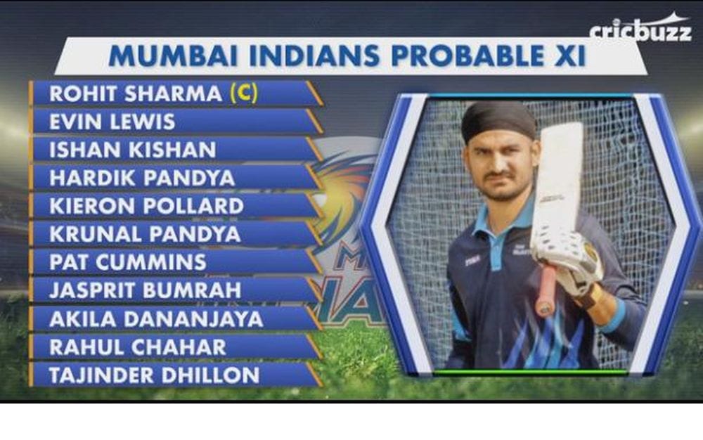 agra two players in possible team of harsha bhogle for mumbai indians team 