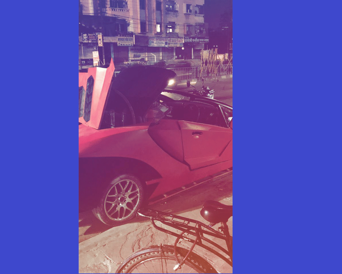 Indian Jugaad modified Honda City into a Lamborghini in just Rs 7.5 lakh
