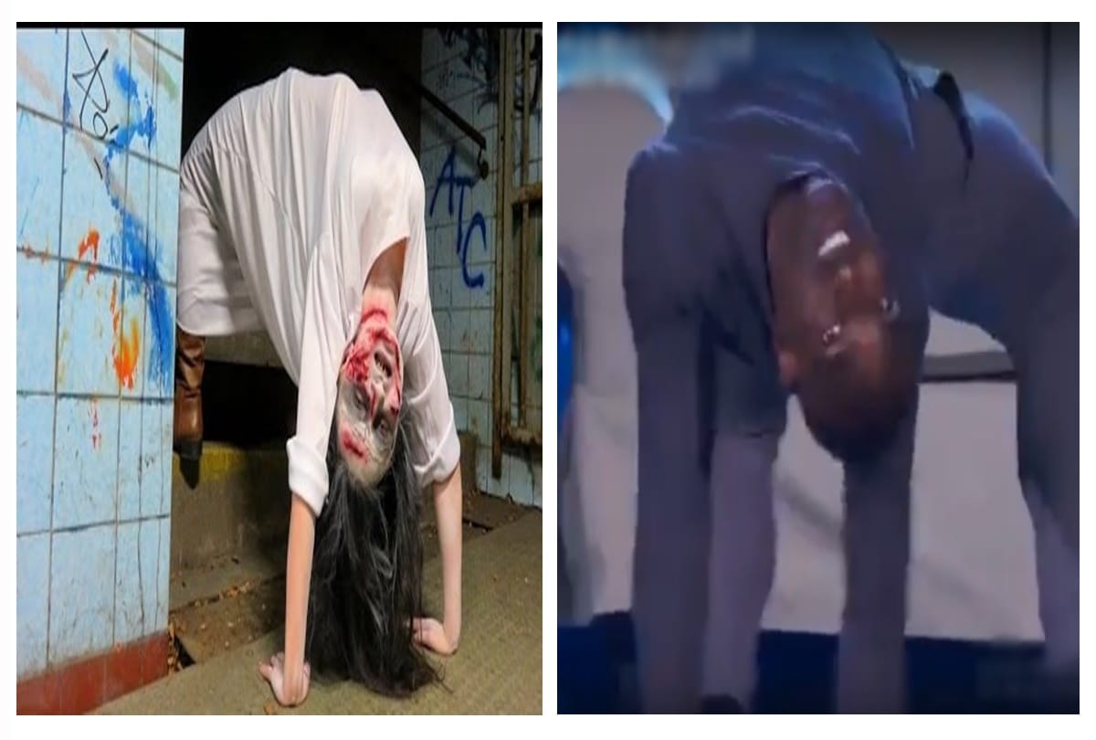 Video being viral of a human spider on a Popular TV show 