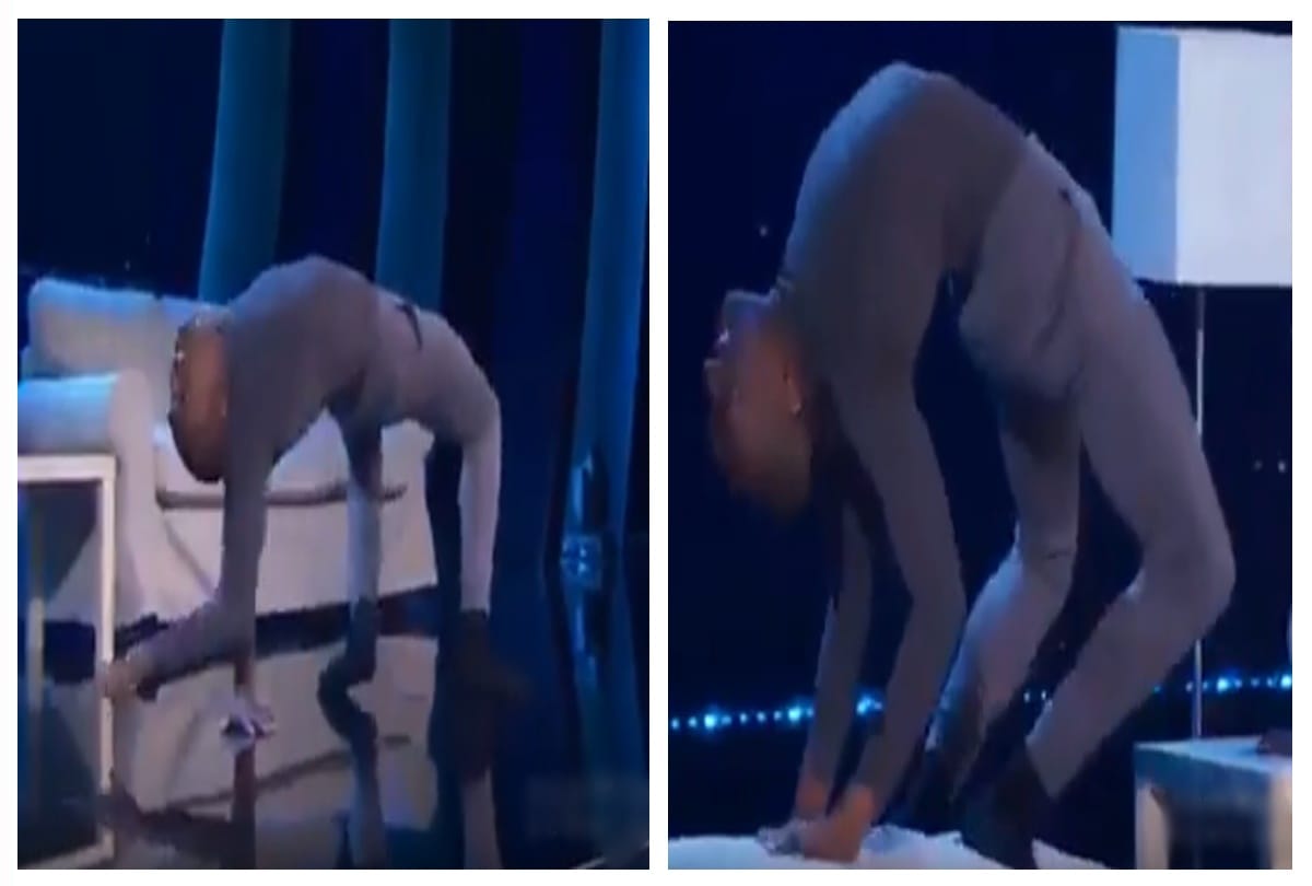 Video being viral of a human spider on a Popular TV show 