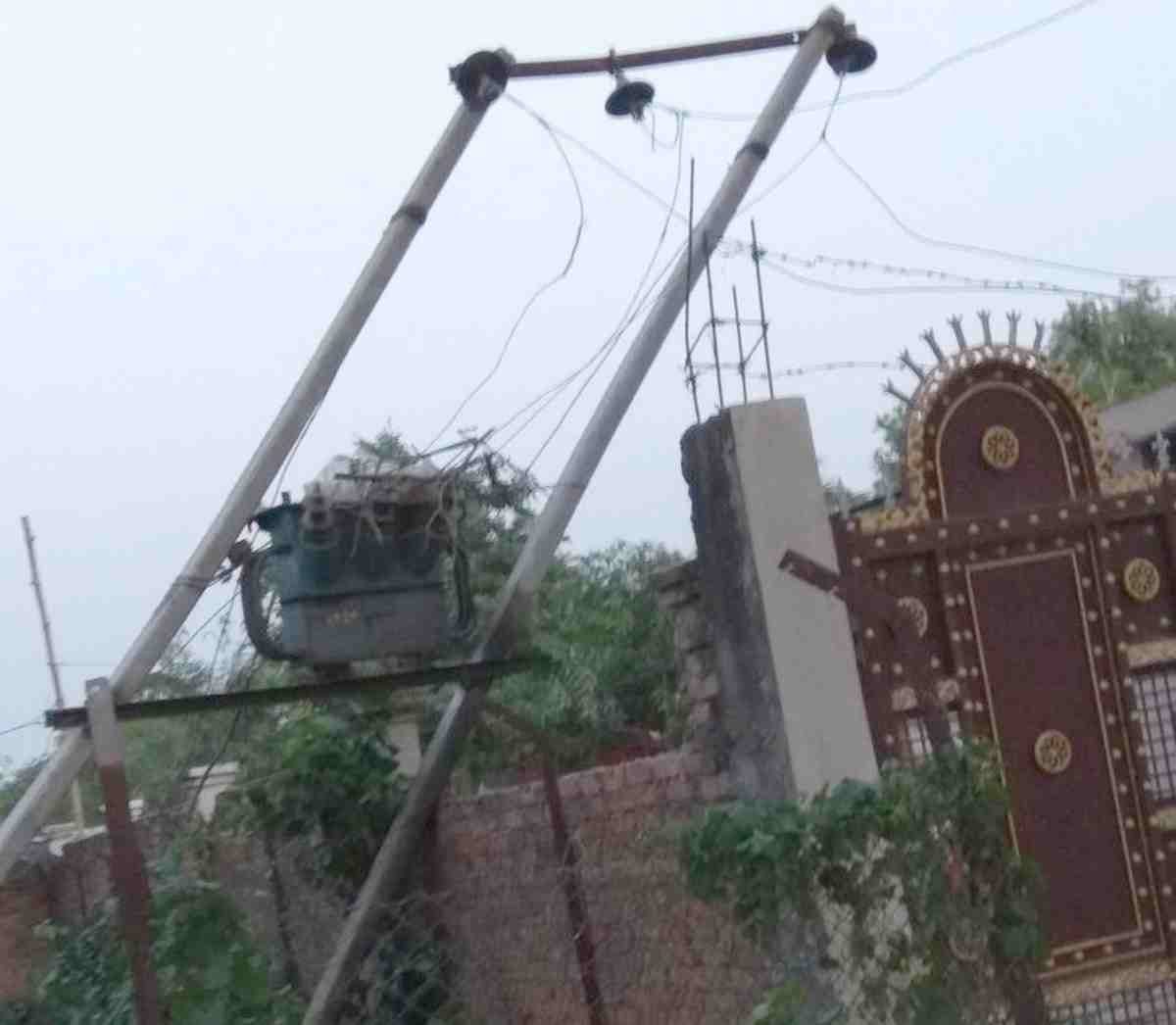 Power supply collapsed from storm purvanchal