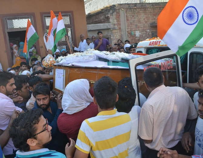 Indian Army Soldier Kamal Died in Granade Blast on Duty, Funeral