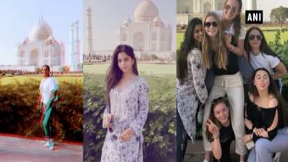 VIDEO: SUHANA KHAN ENJOYED WITH FRIENDS AT TAJ IN AGRA