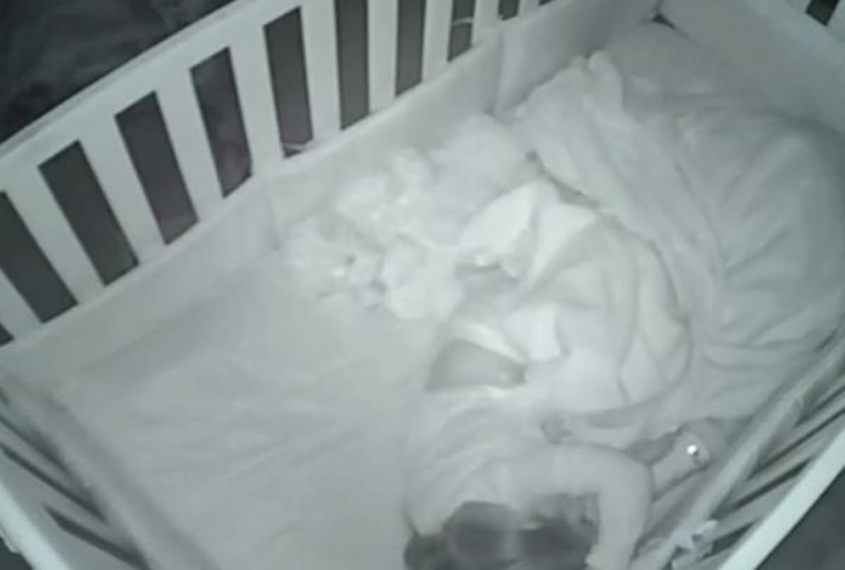A toddler Captured in nanny cam when her saying the sweetest things about the family