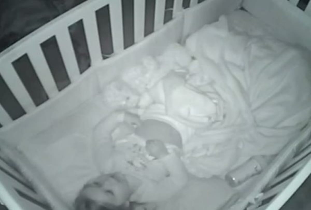 A toddler Captured in nanny cam when her saying the sweetest things about the family