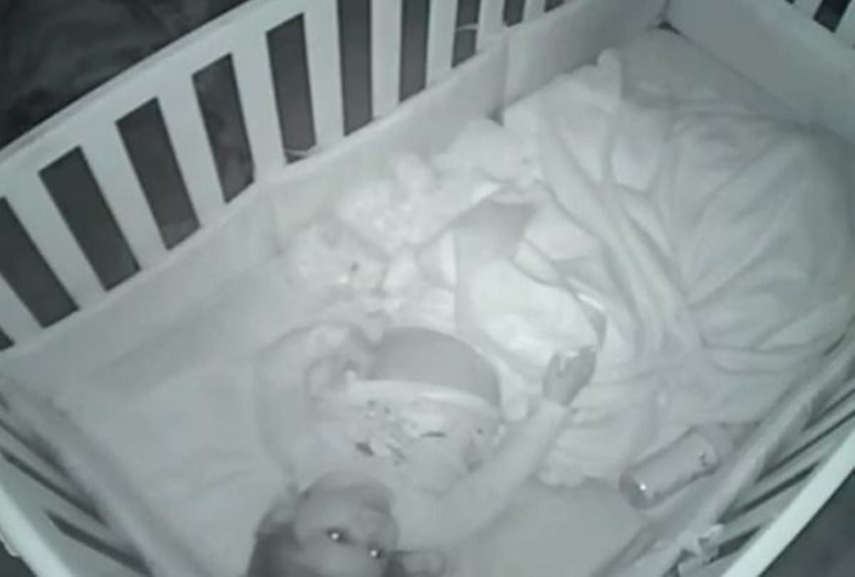 A toddler Captured in nanny cam when her saying the sweetest things about the family