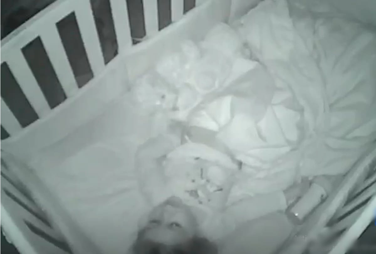 A toddler Captured in nanny cam when her saying the sweetest things about the family