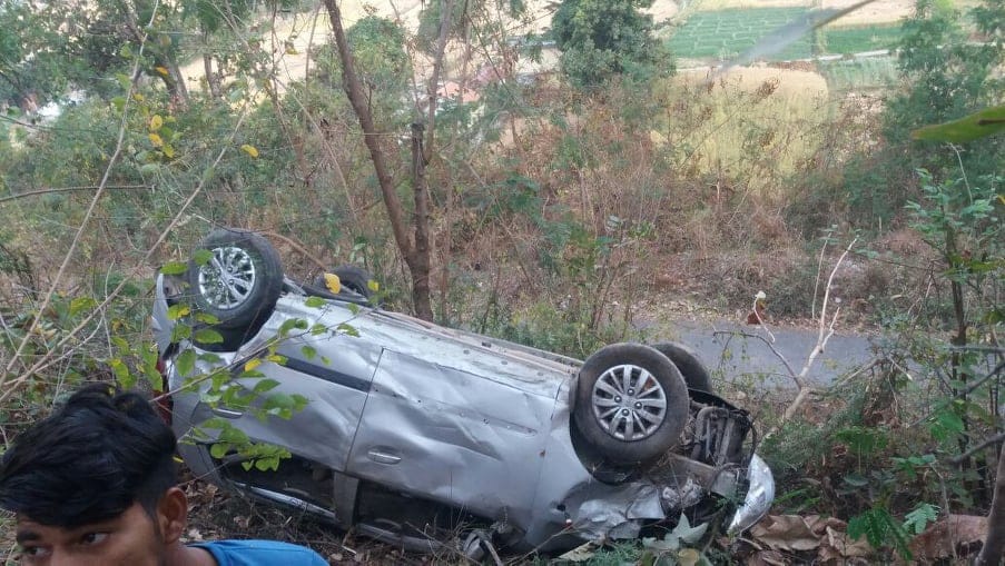 Car accident in nainital one Boy killed