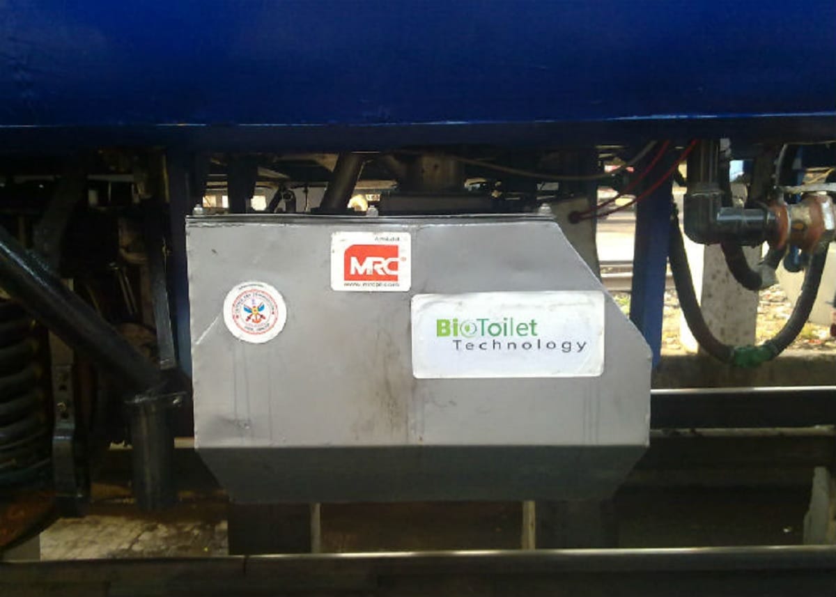 Bio toilet in double decker coach installed first time in Gorakhpur Mechanical Factory