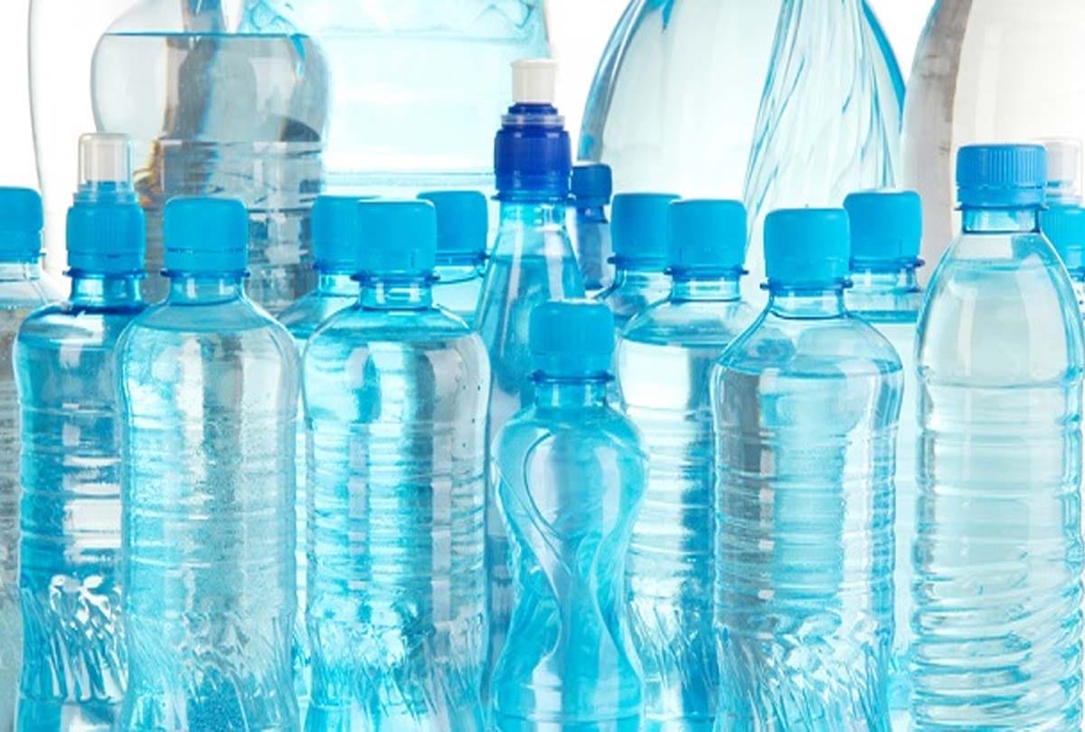 Carcinogenic chemicals emit from a plastic bottle