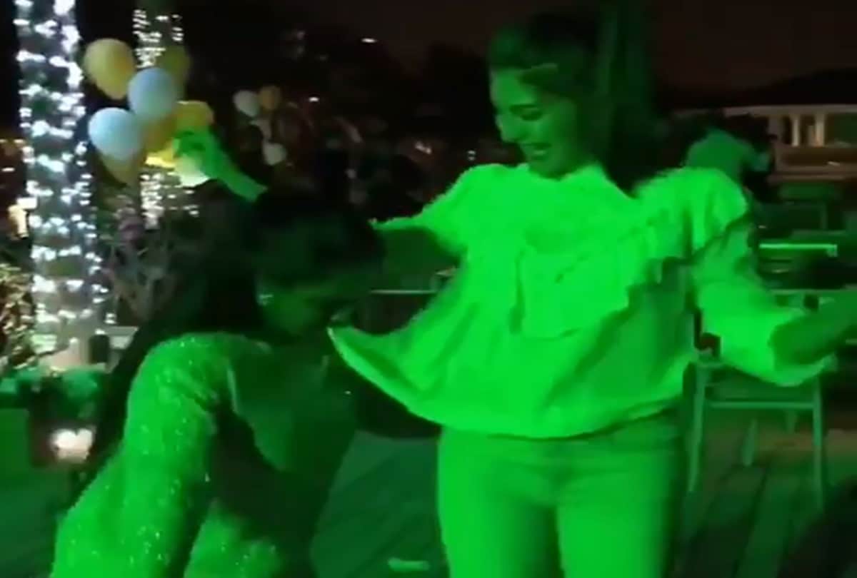 Jacqueline Fernandez dance on salman khan's Nephew Ahil