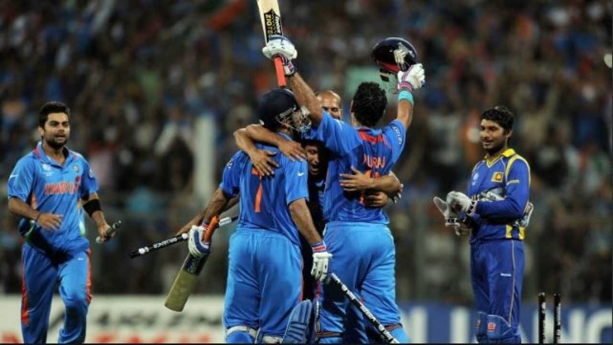 india won world cup seven years ago beating sri lanka in final