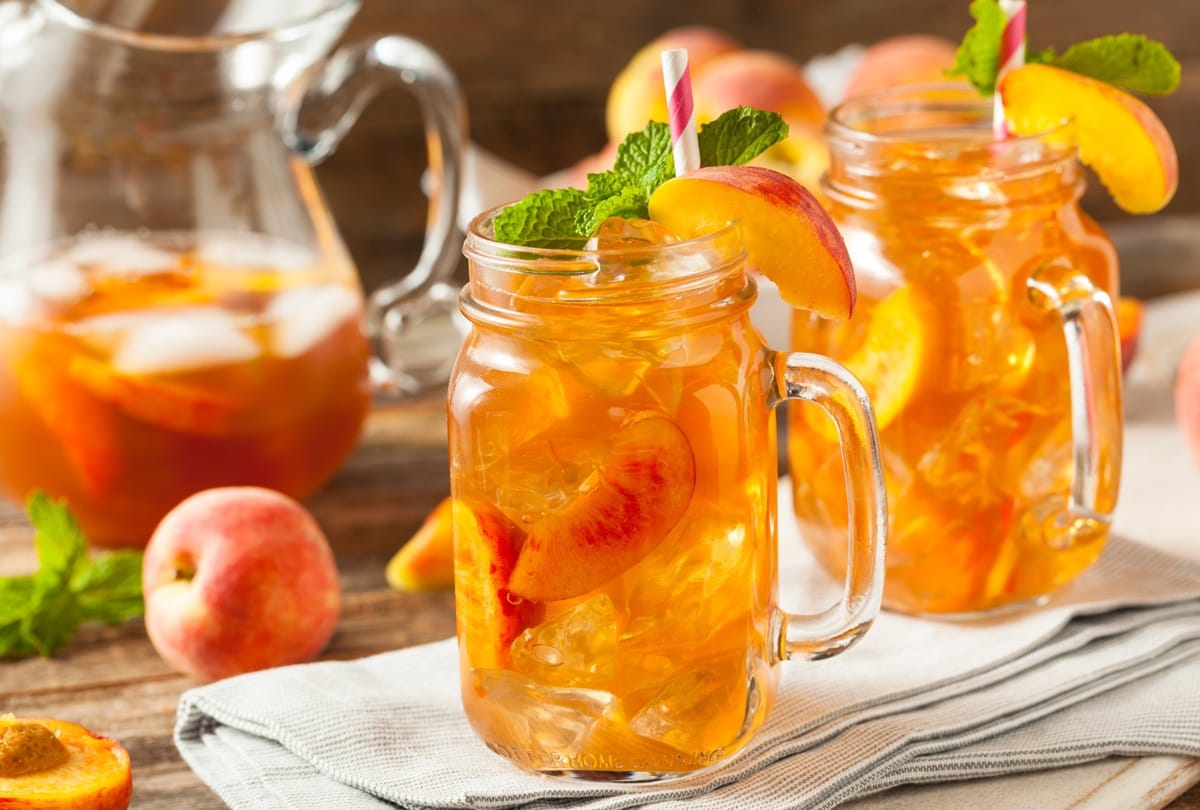 orange ice tea to beat hot summer days
