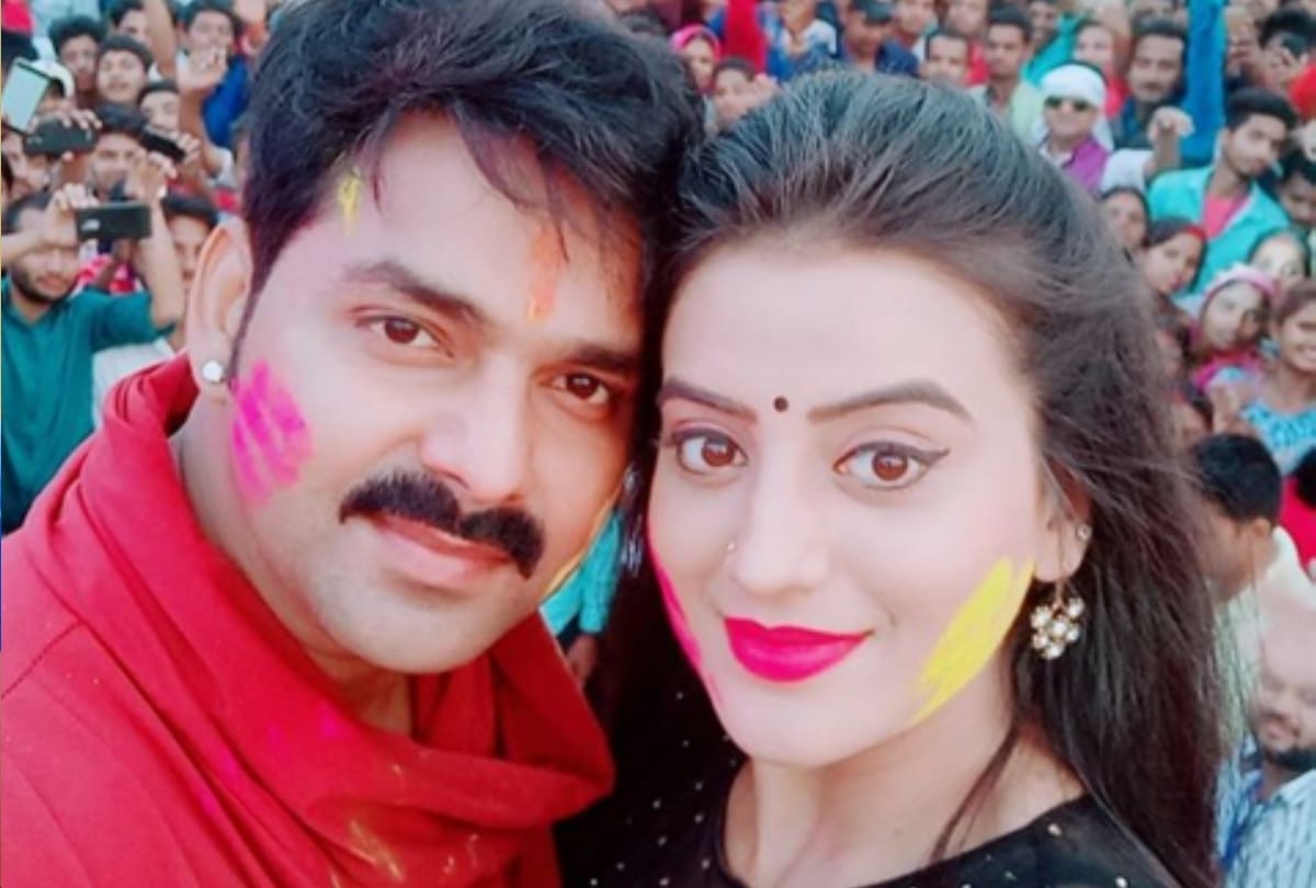 pawan singh beat akshara singh in hotel