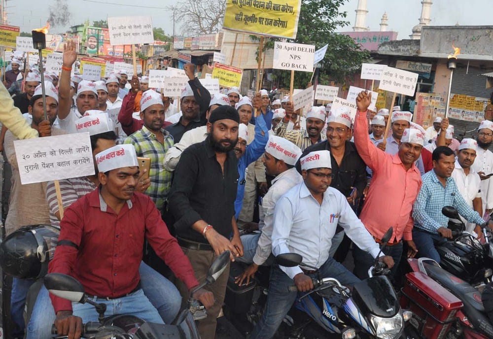 demanded old pension 