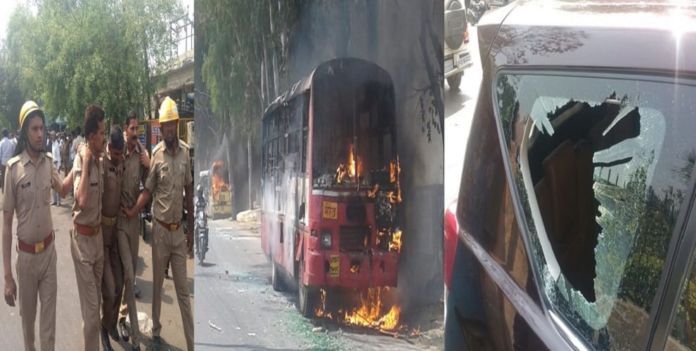 Attack on BJP MLA's representative at meerut, 12 soldiers injured