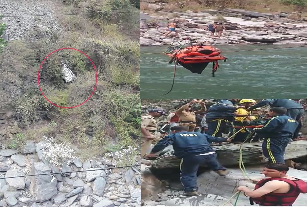Accident in chamoli Dead body rescue horrible photos