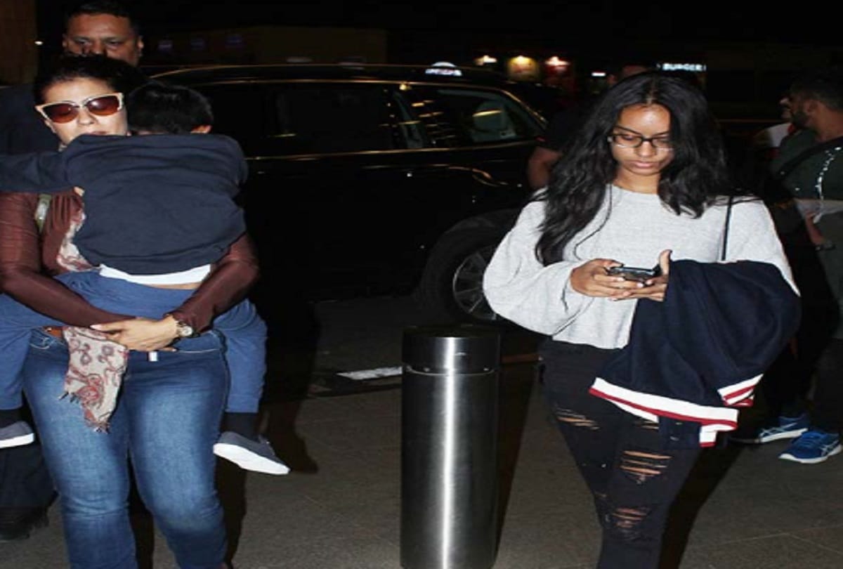 Ajay Devgn takes off with Kajol and children from Mumbai to celebrate 49th birthday 