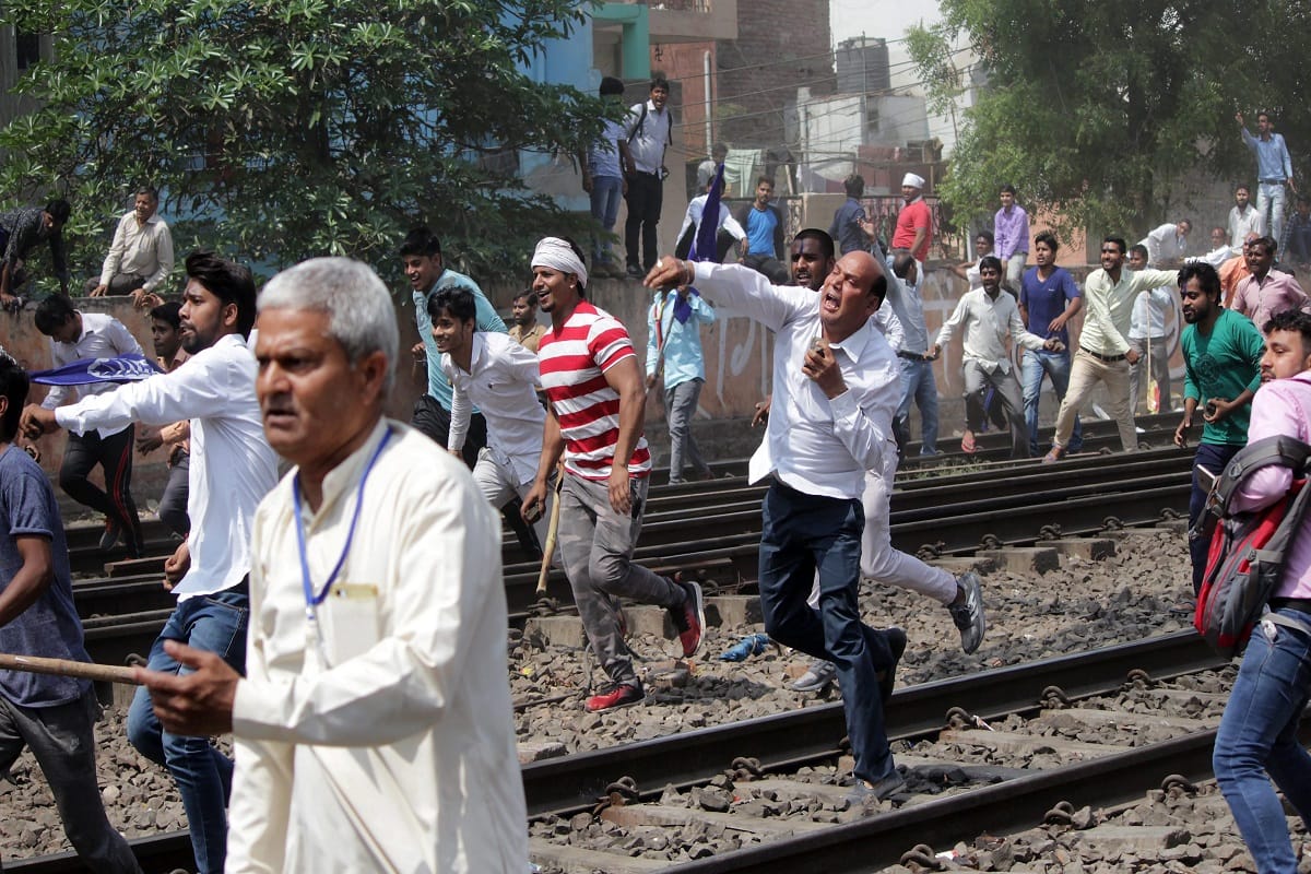 Violent protest across india during bharat bandh called by dalit organisations