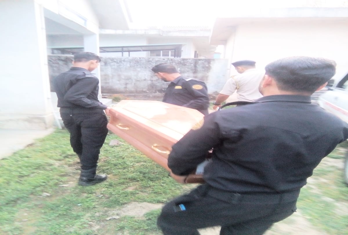 mortal remains of Hemraj arrived for Ancestral village