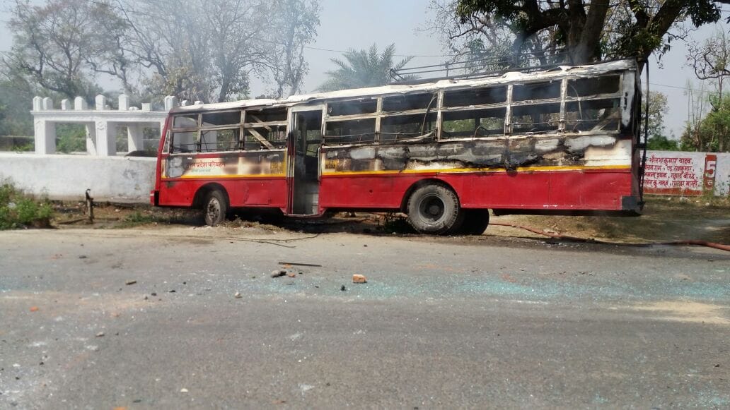  ,bharat bandh sc/st atrocities act protest violence in purvanchal