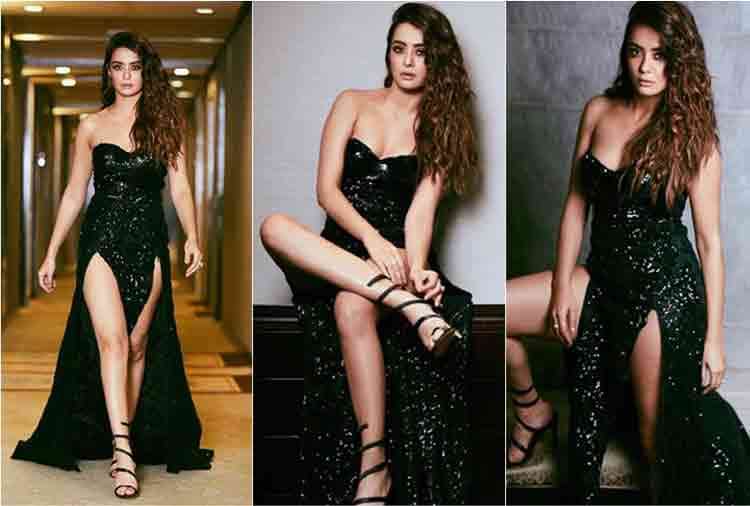hate story 2 surveen chawla glamourous photoshoot in black dress sensation in   social media
