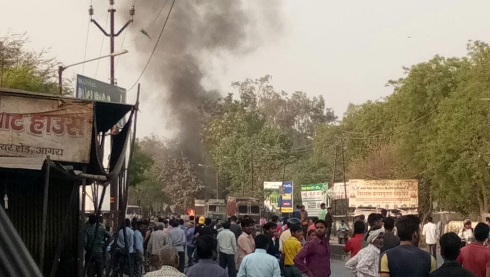 violent demonstration in braj against supreme court decision
